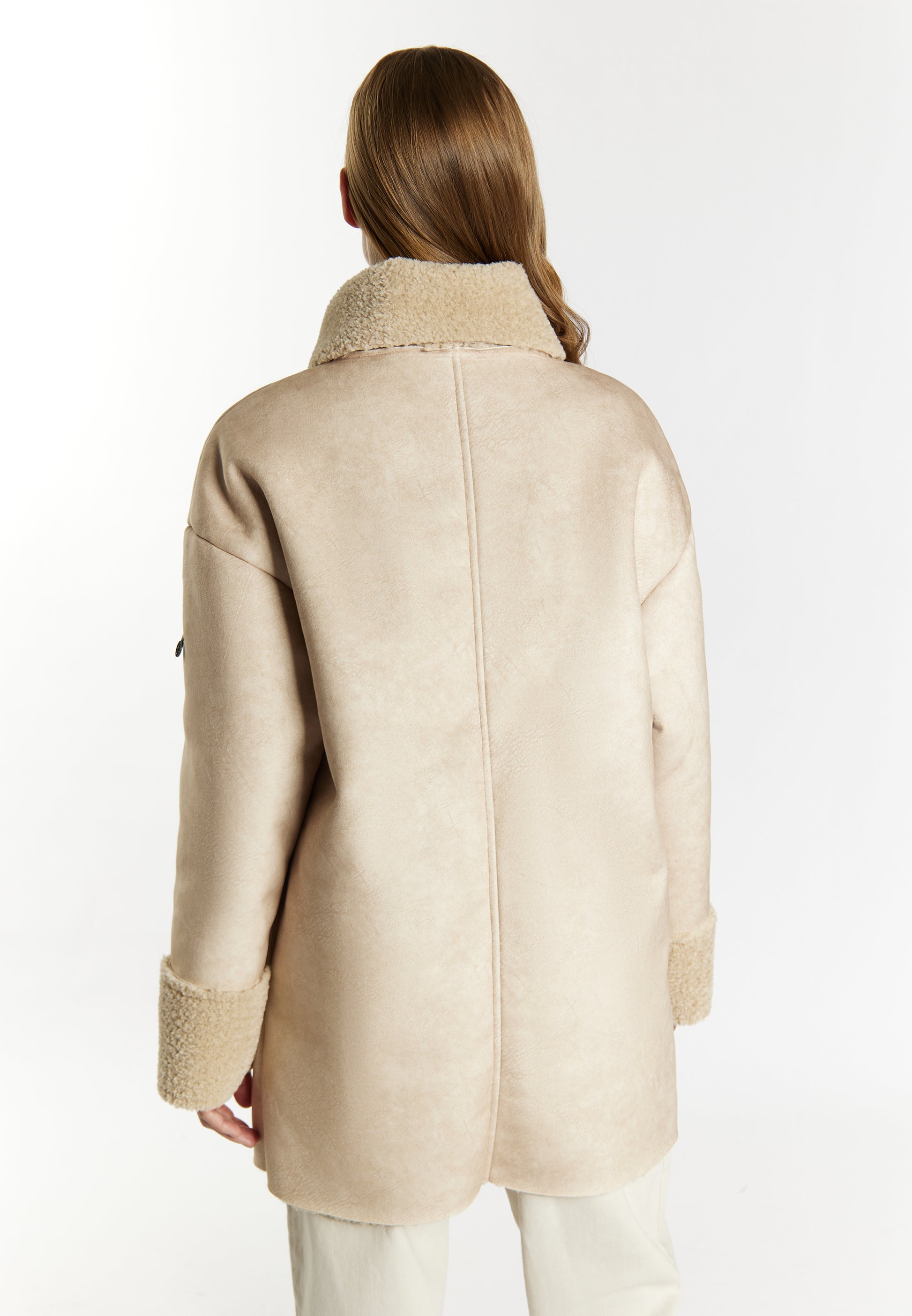 Jacke aus Fellimitat