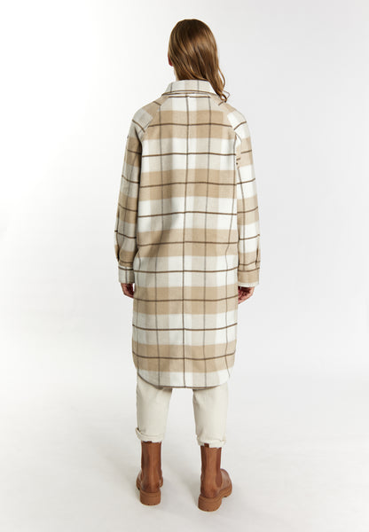 Dreimaster Vintage Damen-Hemdjacke mit Karomuster