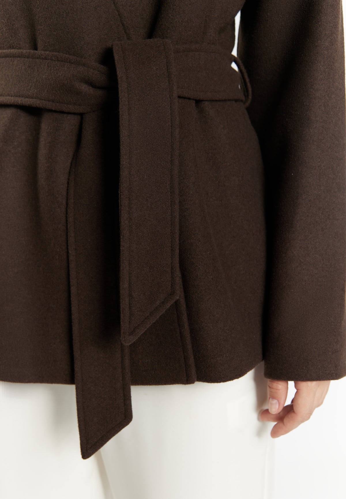DreiMaster Klassik Women's Übergangsjacke aus Wollgemisch