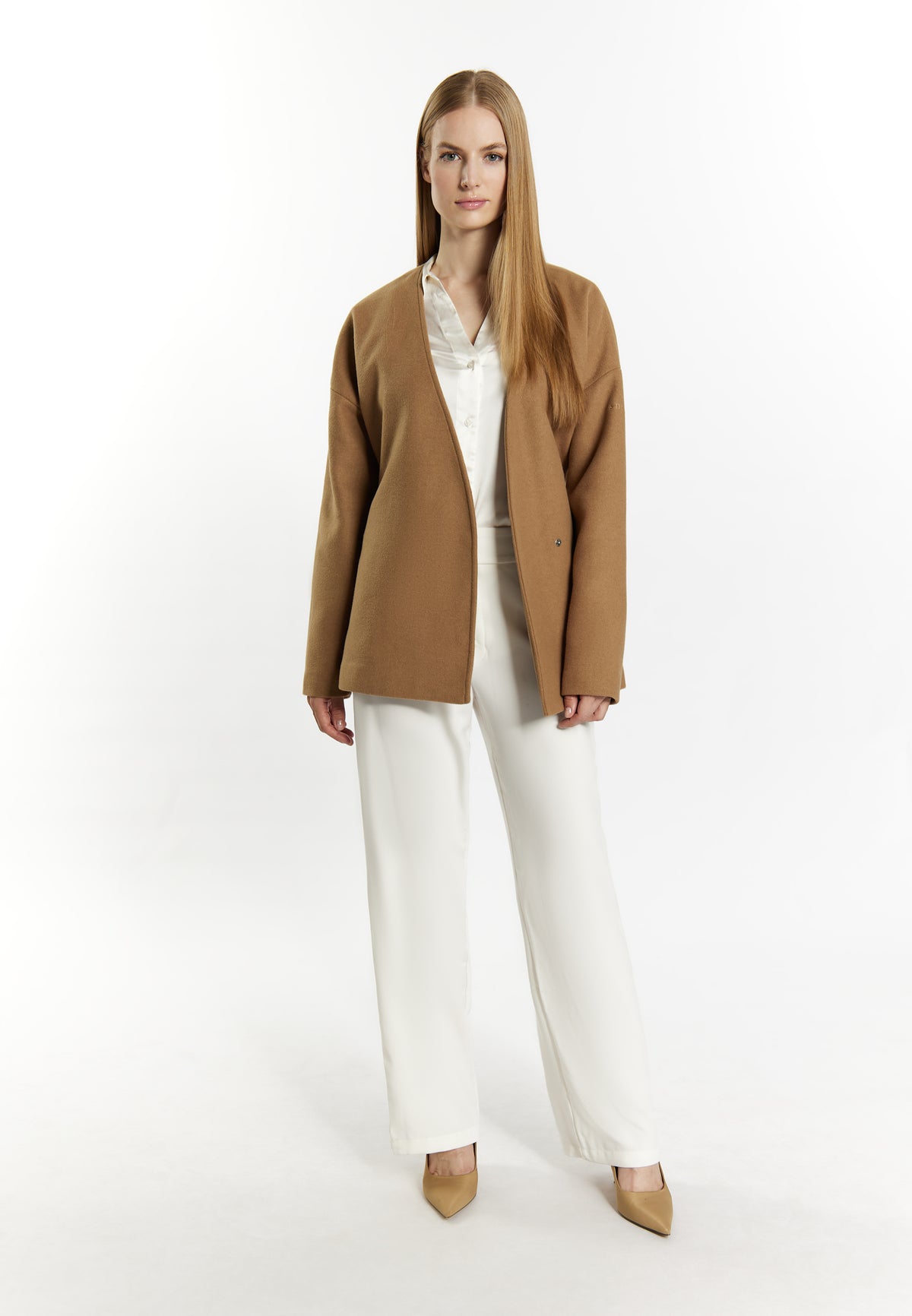 DreiMaster Klassik Women's Übergangsjacke aus Wollgemisch