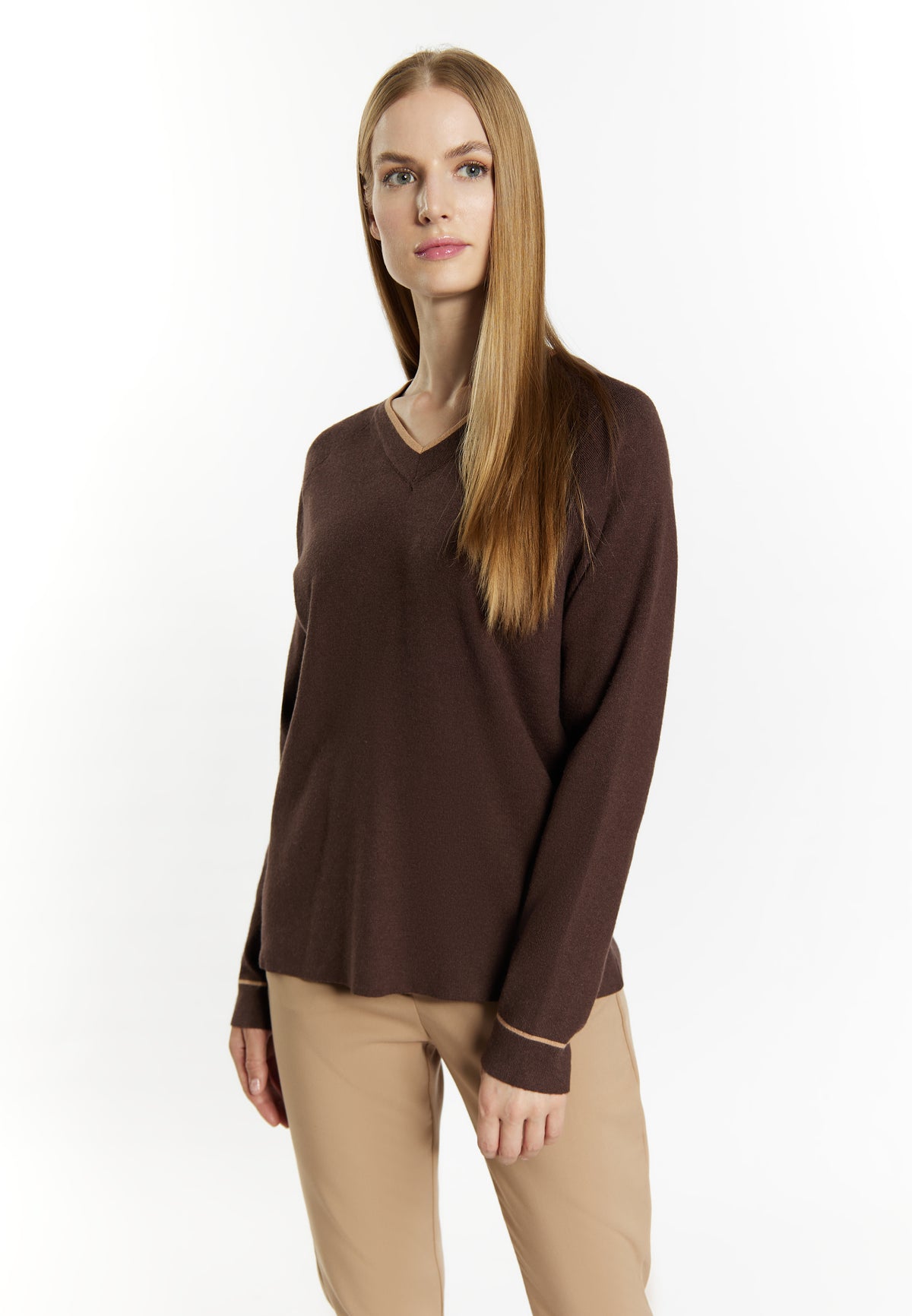 DreiMaster Klassik Damen-Strickpullover Acalmar