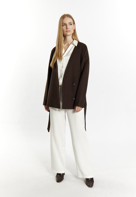 DreiMaster Klassik Women's Übergangsjacke aus Wollgemisch