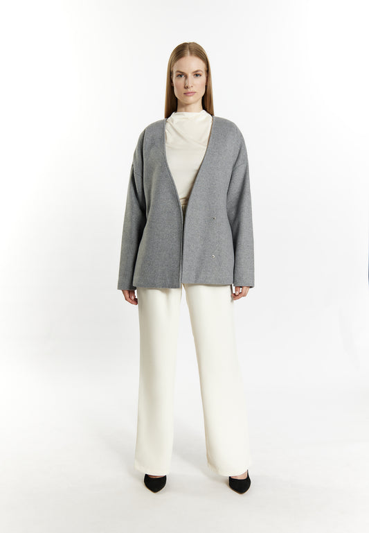 DreiMaster Klassik Women's Übergangsjacke aus Wollgemisch acalmar