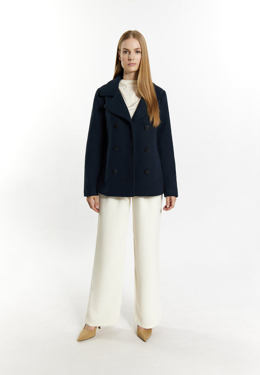 DreiMaster Klassik Women's Wool Blend Pea Coat DreiMaster Klassik