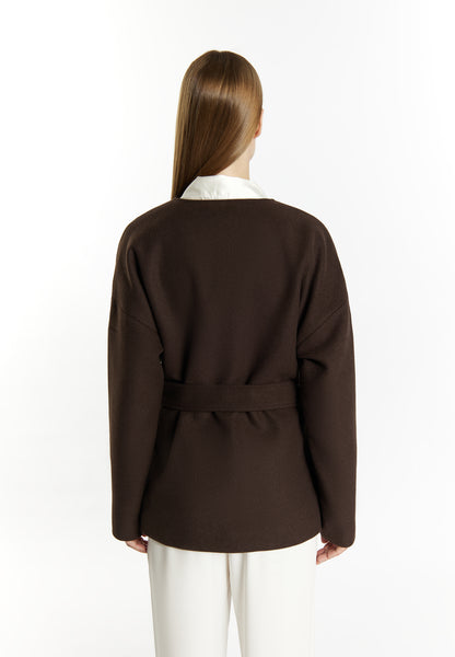 Dreimaster Klassik Women's Transitional Jacket Made From A Wool Blend Dreimaster Klassik