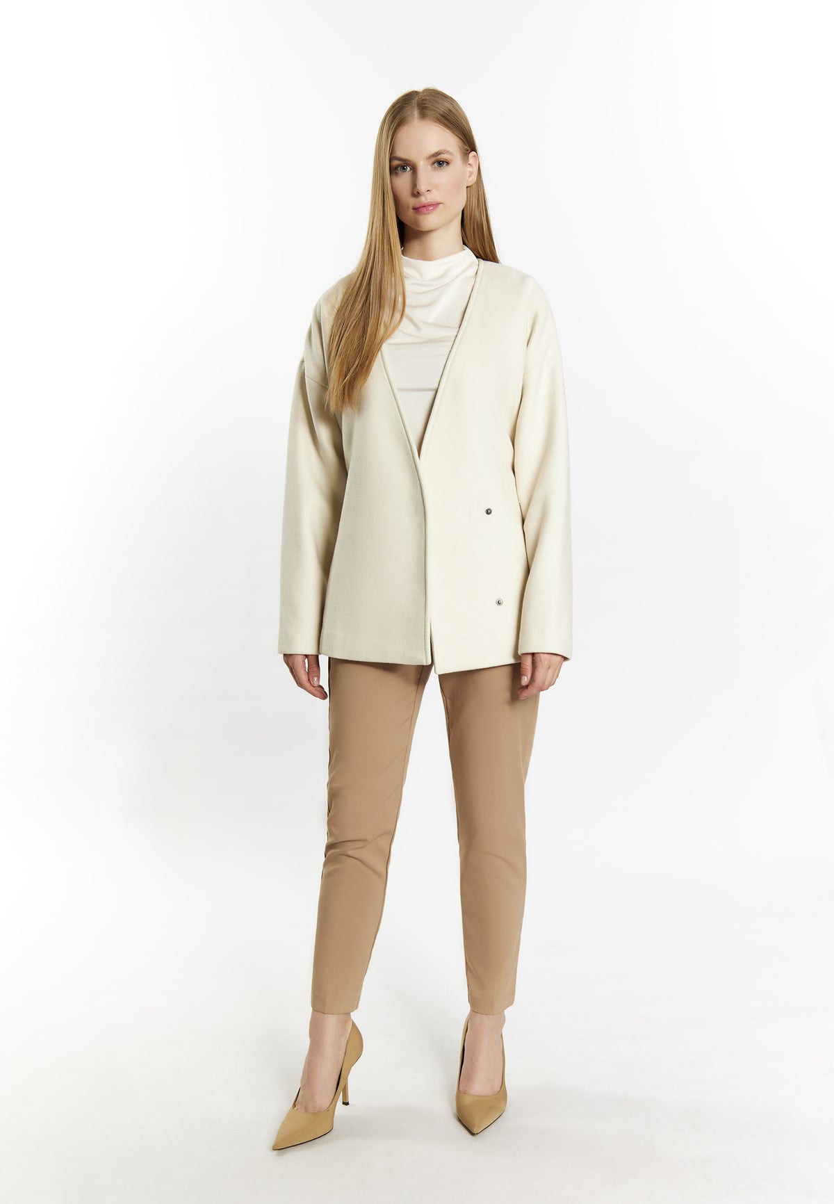 DreiMaster Klassik Women's Übergangsjacke aus Wollgemisch