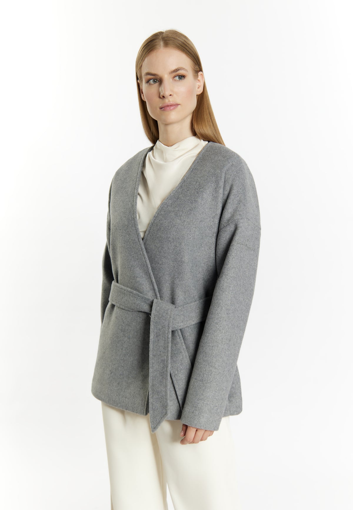 DreiMaster Klassik Women's Übergangsjacke aus Wollgemisch acalmar
