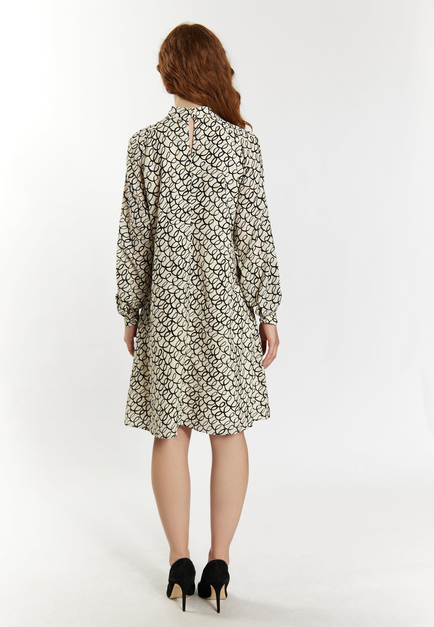 DreiMaster Klassik Damen-Langarmkleid