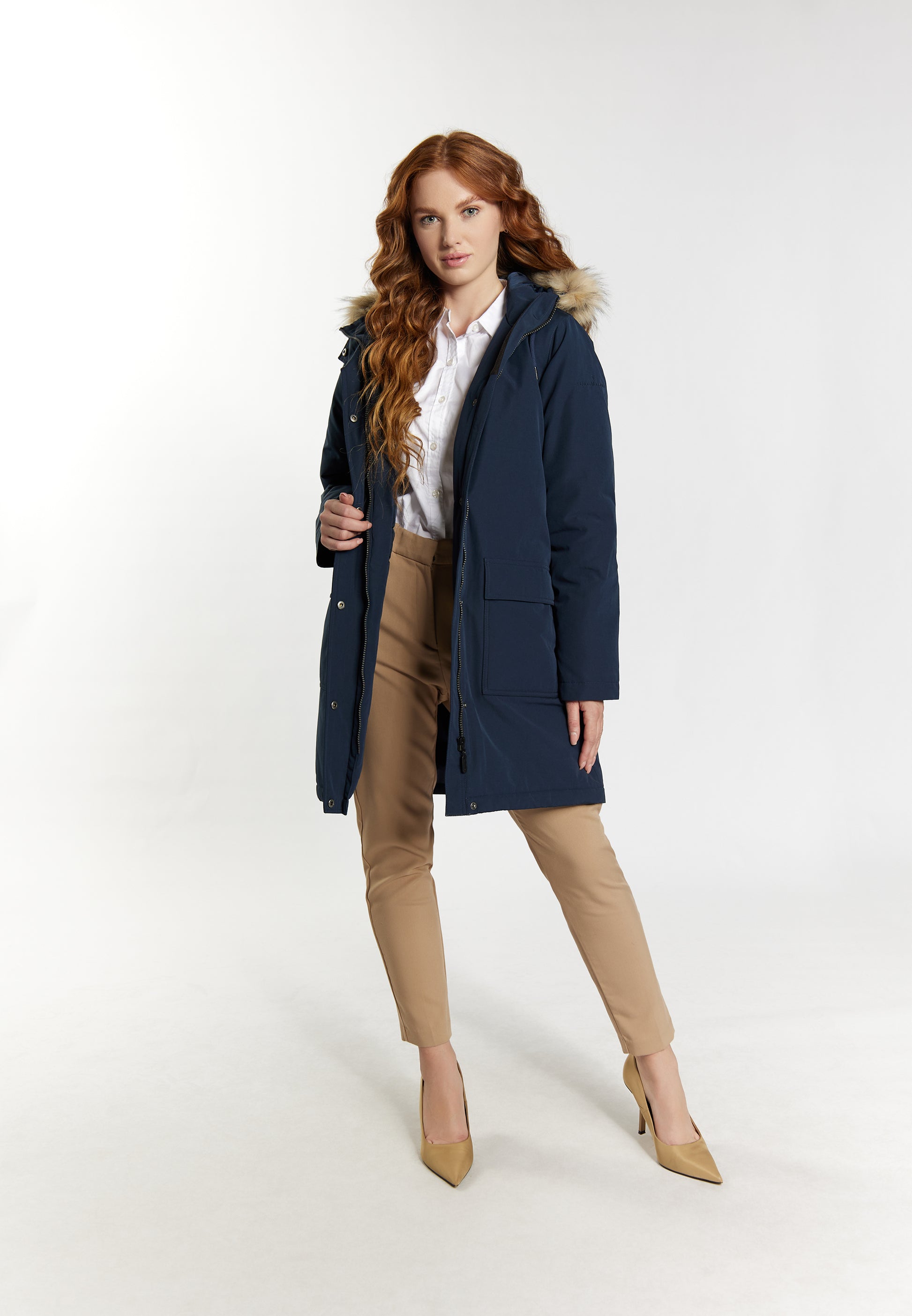 Winterparka mit Kunstfell