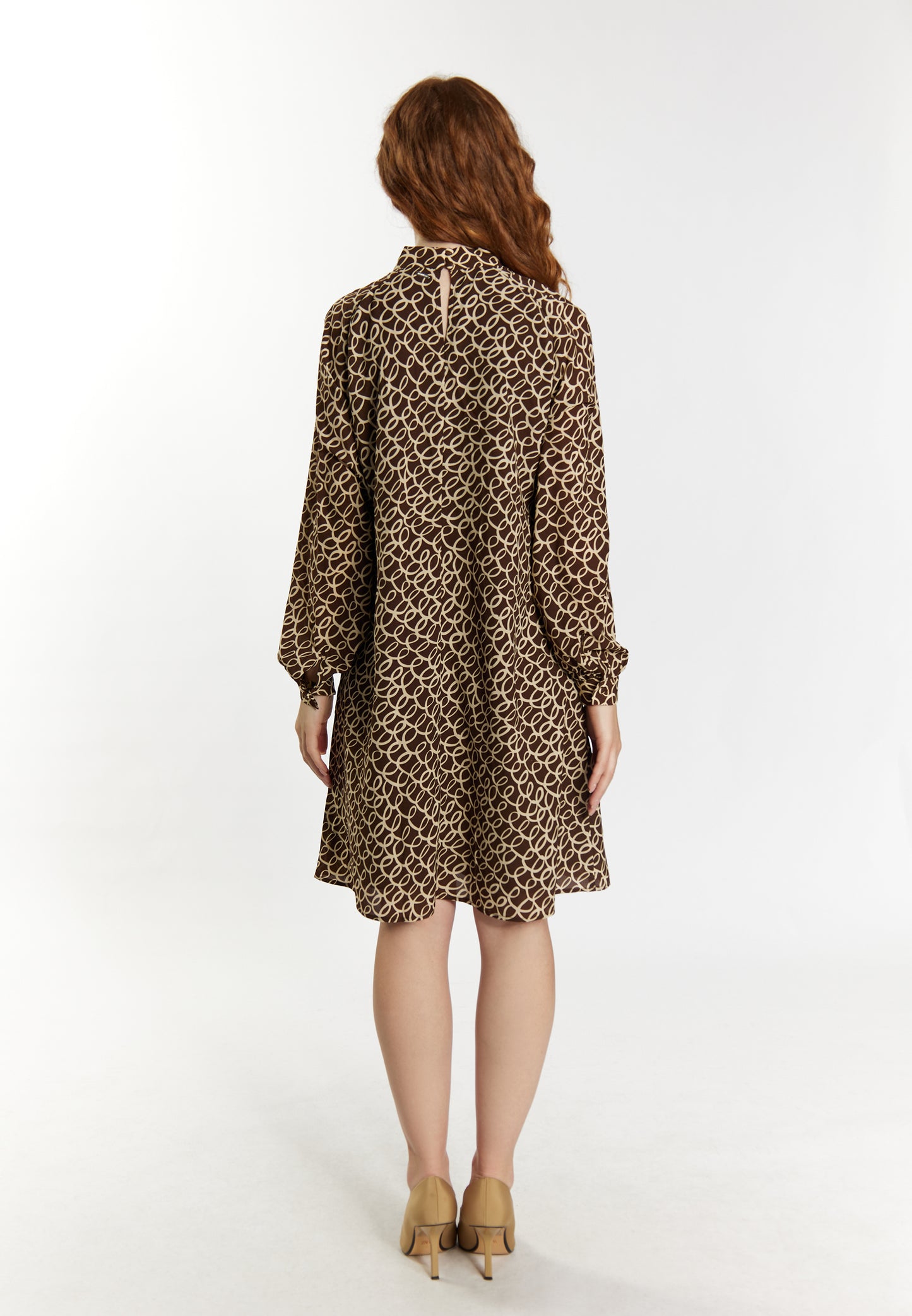 DreiMaster Klassik Damen-Langarmkleid
