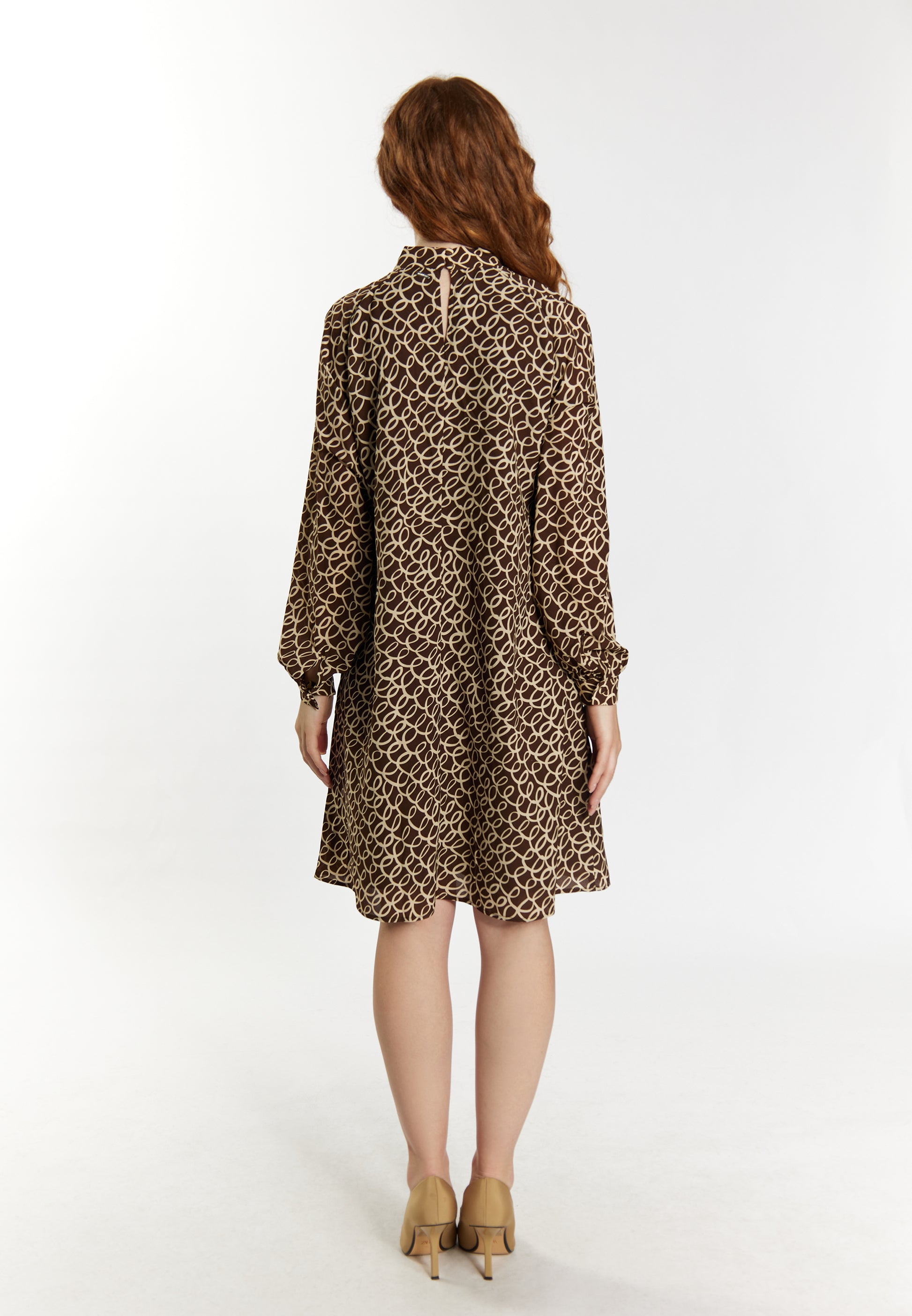 DreiMaster Klassik Damen-Langarmkleid