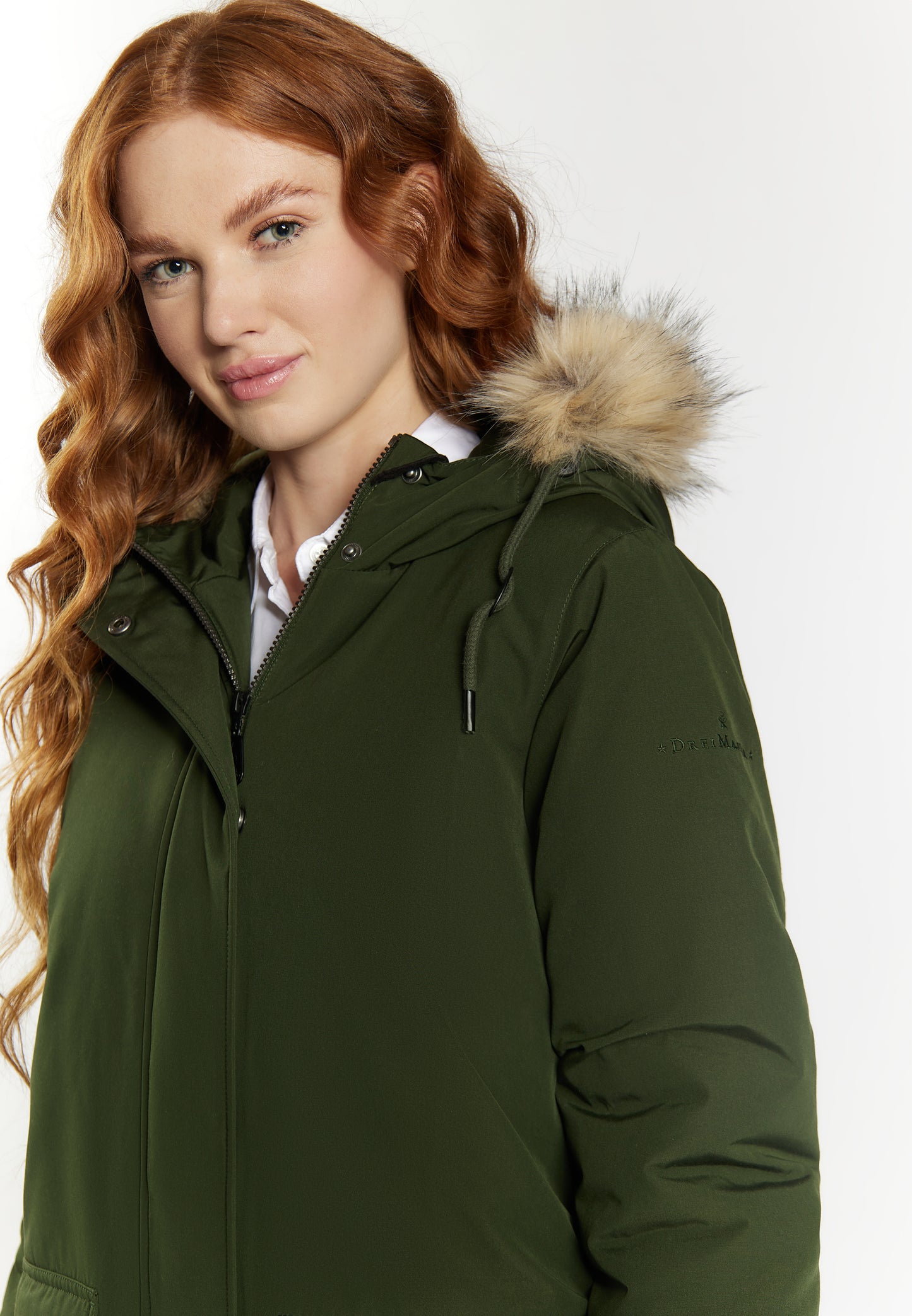 DreiMaster Klassik Women's Winter Parka With Faux Fur - Schmuddelwedda Shop