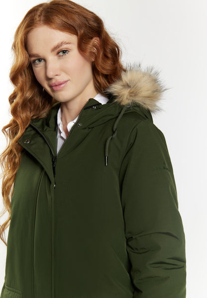 DreiMaster Klassik Women's Winter Parka With Faux Fur - Schmuddelwedda Shop