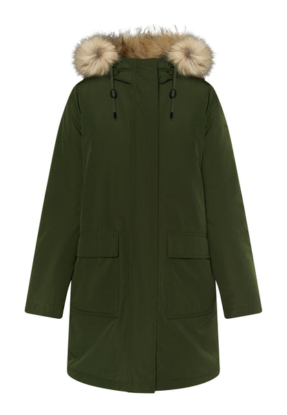 DreiMaster Klassik Women's Winter Parka With Faux Fur - Schmuddelwedda Shop