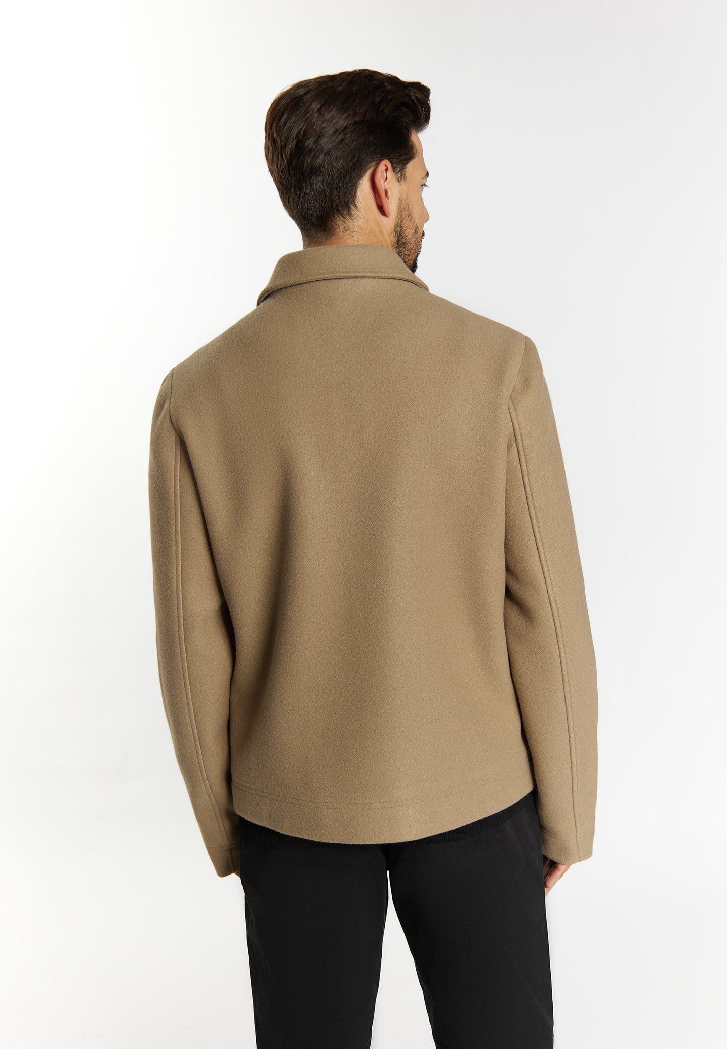 Dreimaster Klassik Men's Transitional Jacket In A Wool Look - Schmuddelwedda Shop