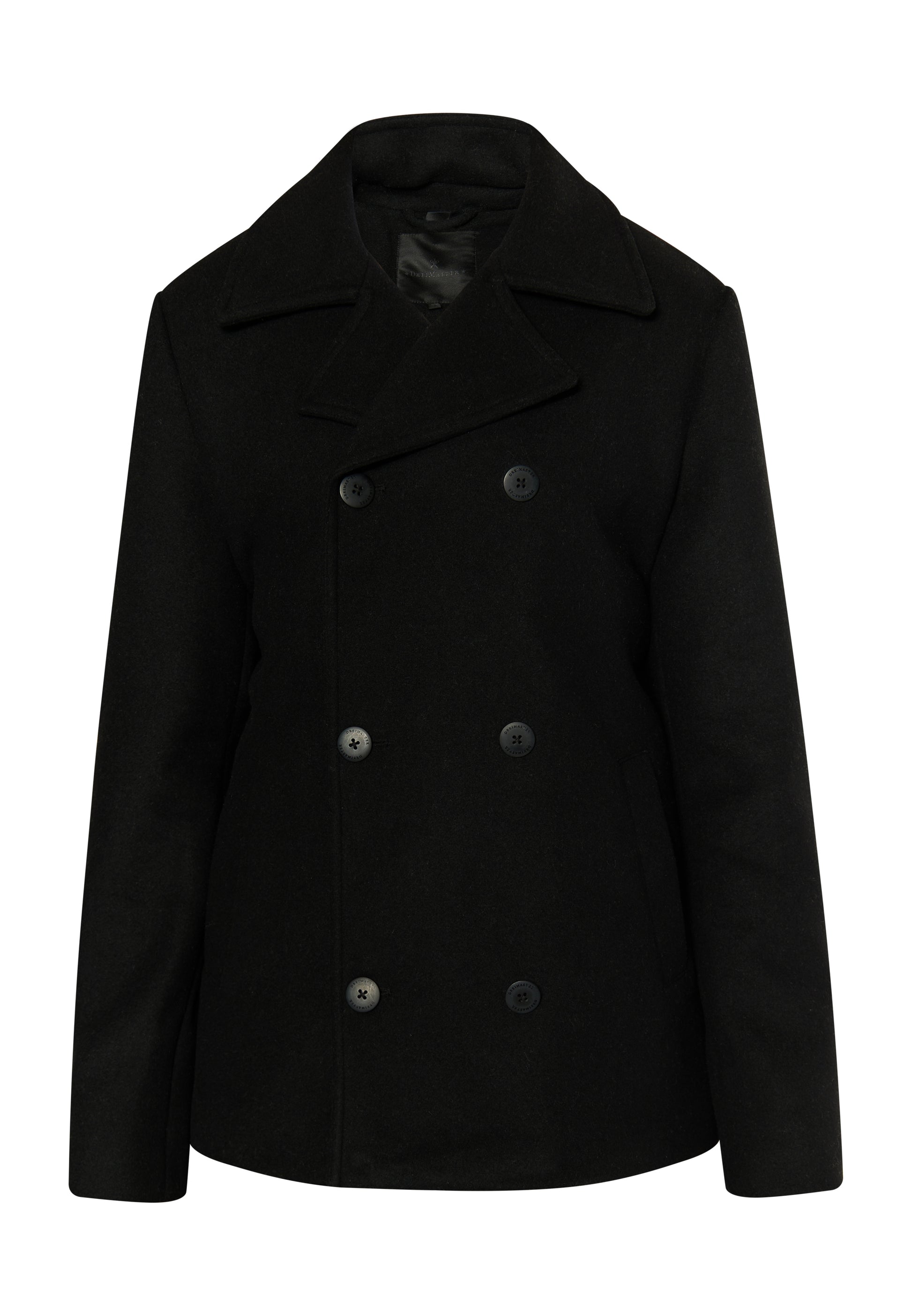 DreiMaster Klassik Men's Wool Blend Pea Coat - Schmuddelwedda Shop