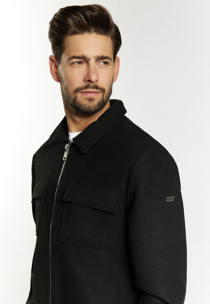 Dreimaster Vintage męska kurtka przejściowa z mieszanki wełny