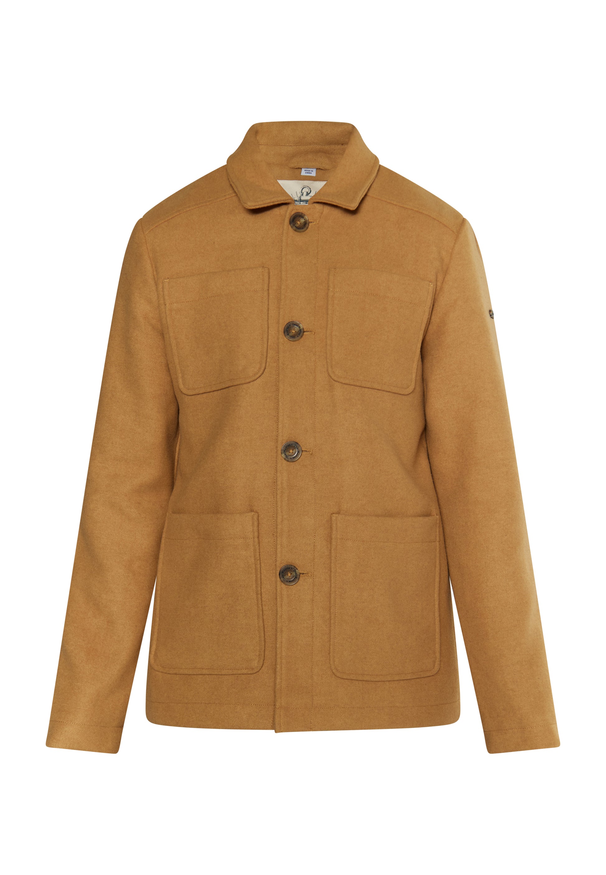 Dreimaster Vintage Herren-Übergangsjacke aus einer Wollmischung