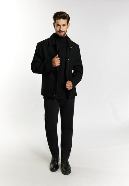 Dreimaster Klassik Men's Transitional Jacket In A Wool Look - Schmuddelwedda Shop