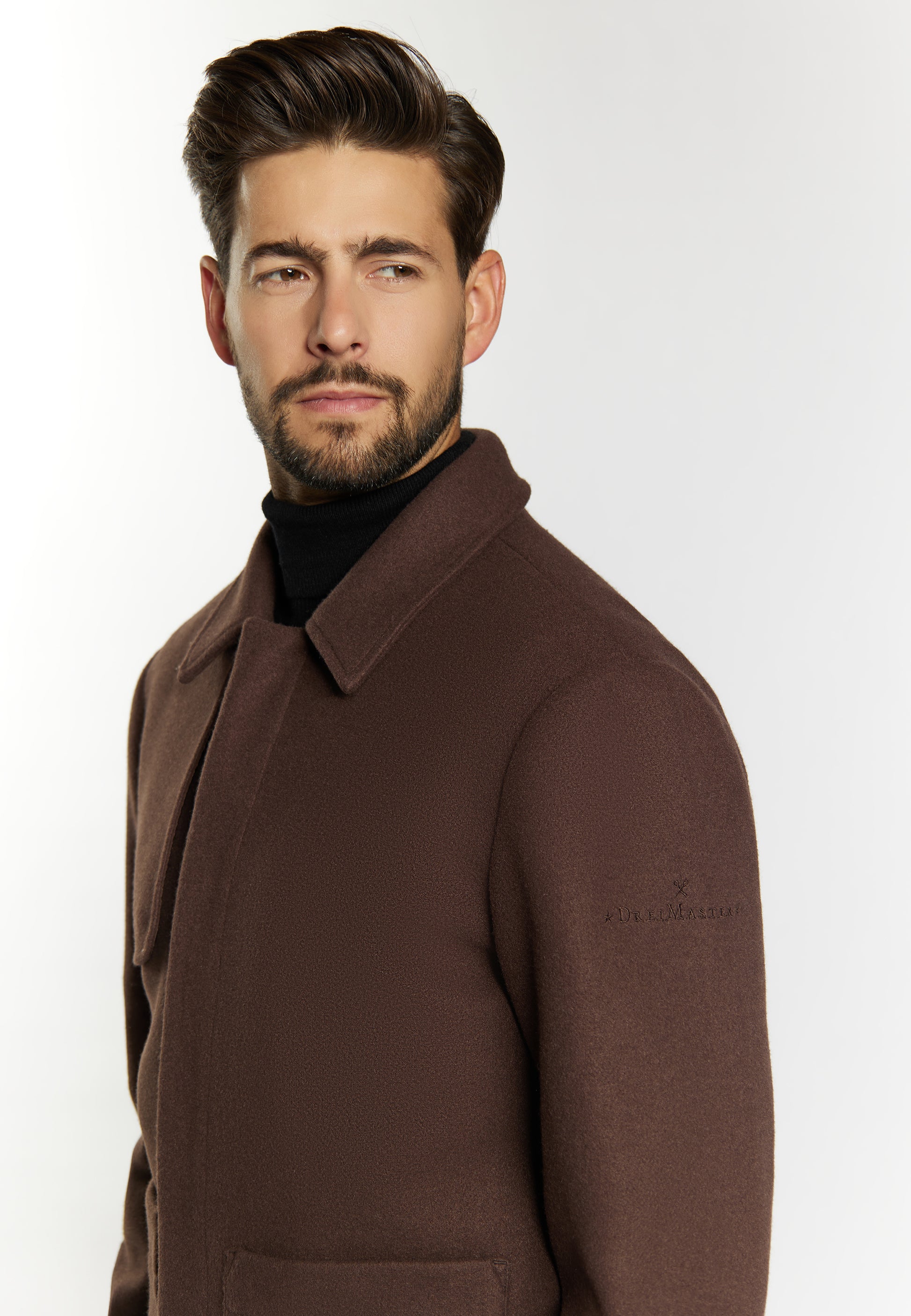Dreimaster Klassik Men's Transitional Jacket In A Wool Look - Schmuddelwedda Shop
