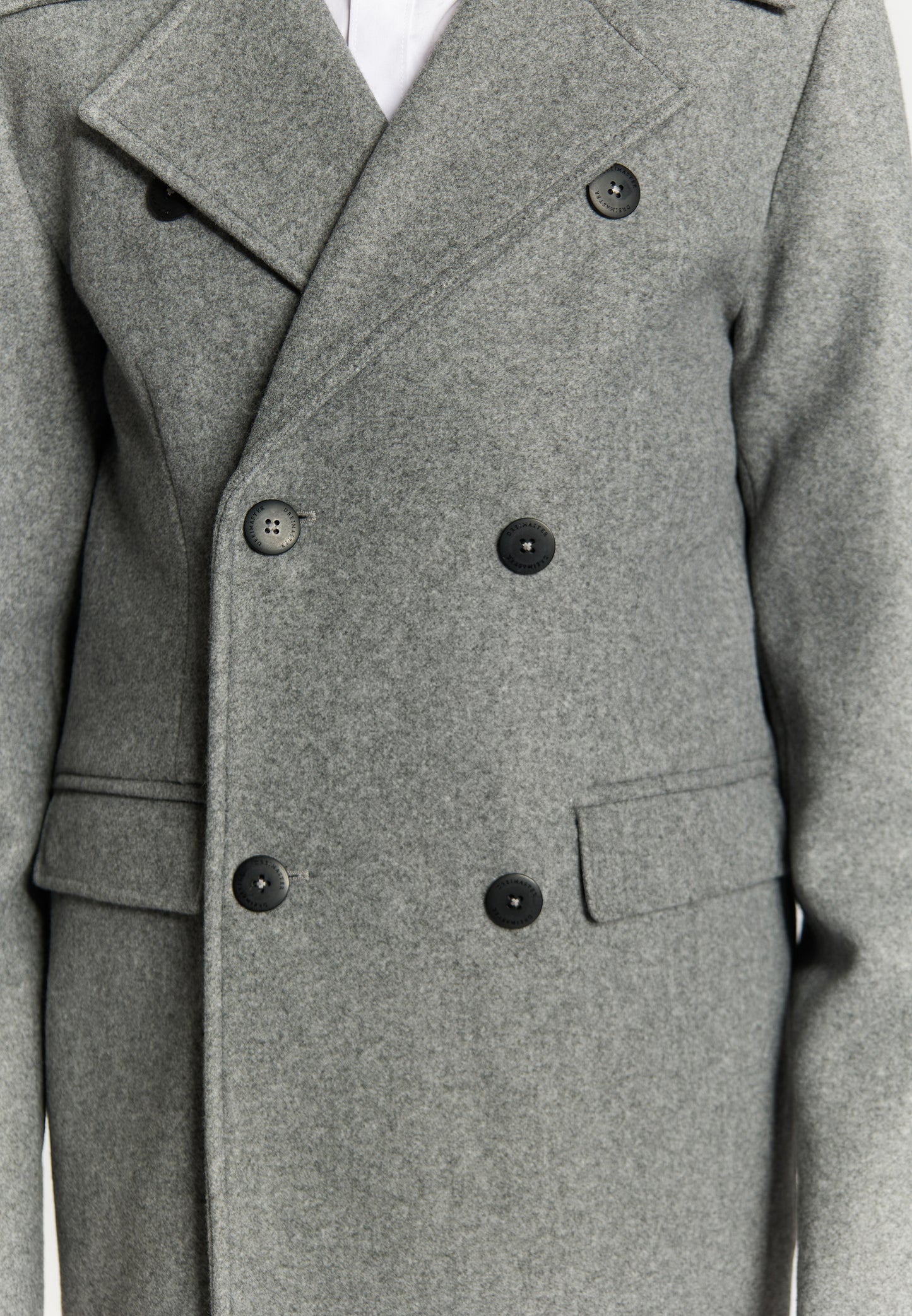 DreiMaster Klassik Men's Transitional Coat In A Wool Look