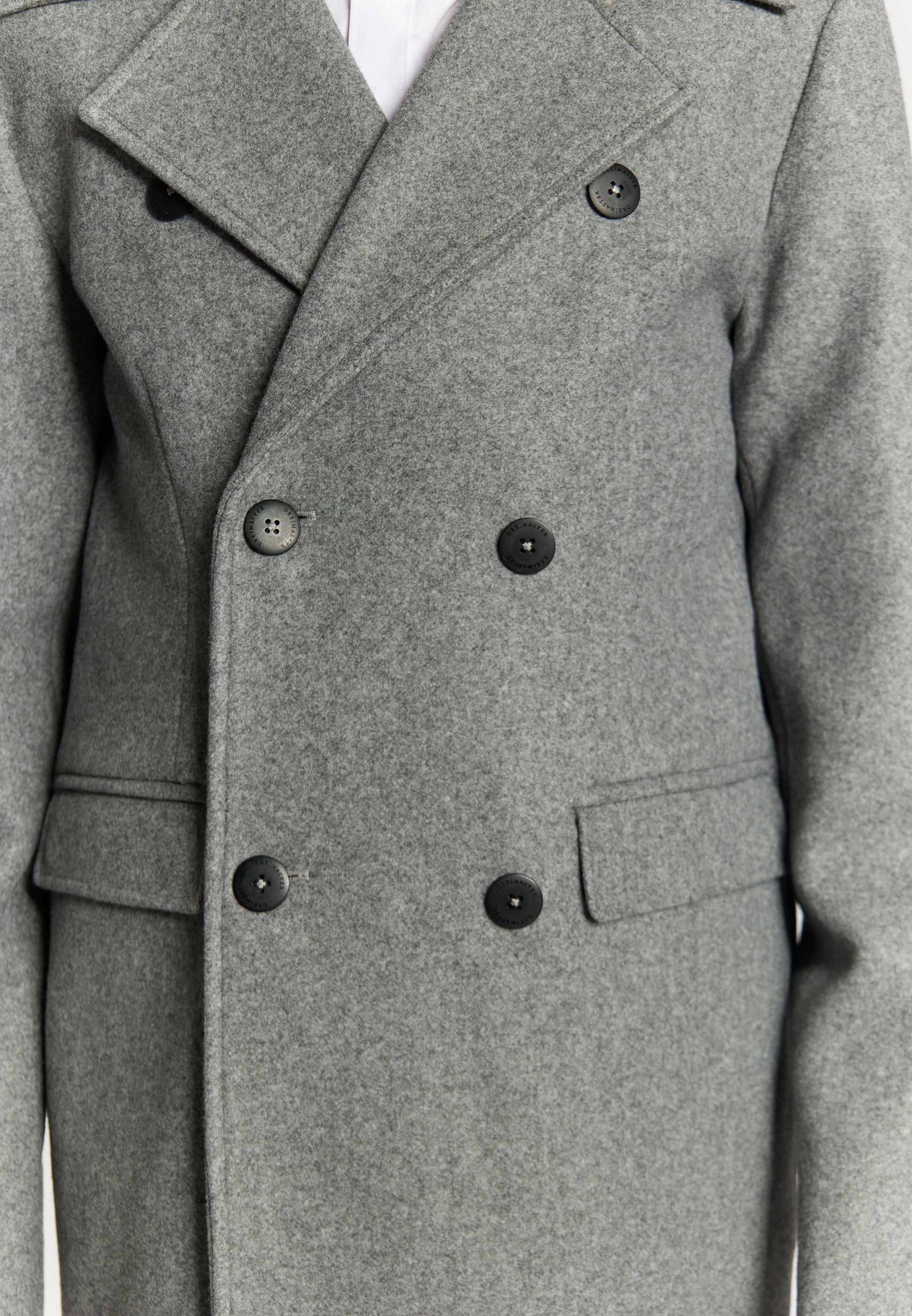 DreiMaster Klassik Men's Transitional Coat In A Wool Look
