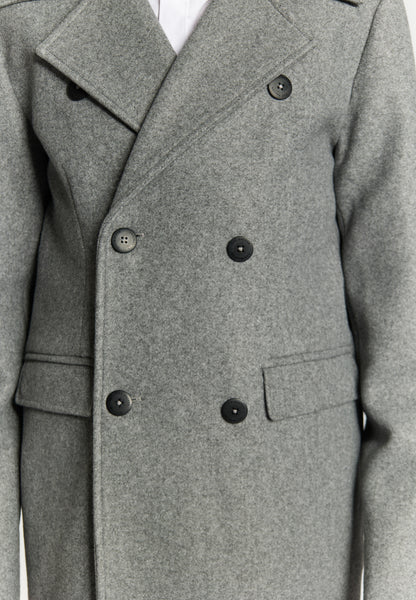 DreiMaster Klassik Men's Transitional Coat In A Wool Look