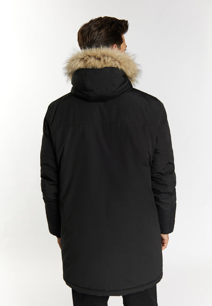 DreiMaster Klassik Herren Winterjacke mit Kunstfell