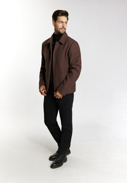 Dreimaster Klassik Men's Transitional Jacket In A Wool Look - Schmuddelwedda Shop