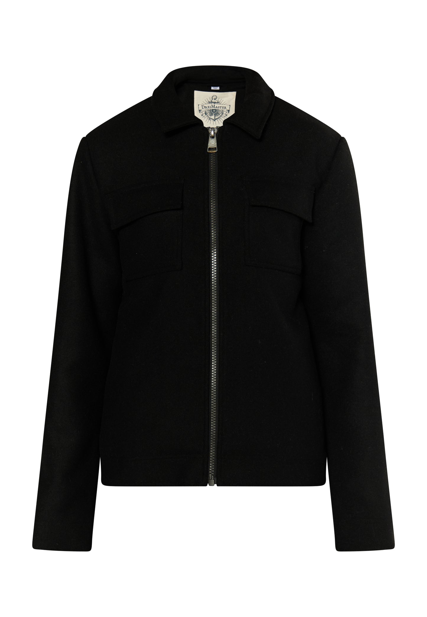 Dreimaster Vintage męska kurtka przejściowa z mieszanki wełny