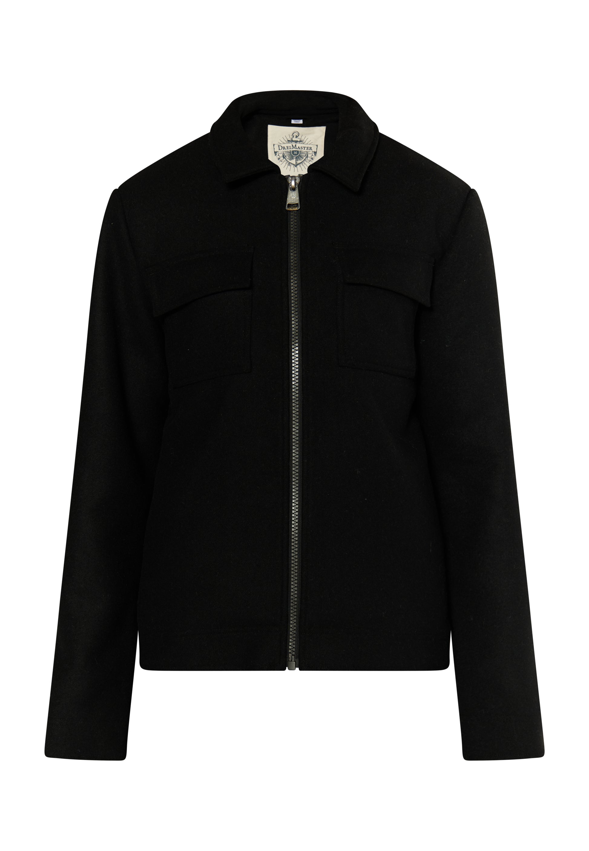 Dreimaster Vintage męska kurtka przejściowa z mieszanki wełny