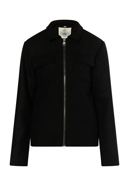 Dreimaster Vintage męska kurtka przejściowa z mieszanki wełny