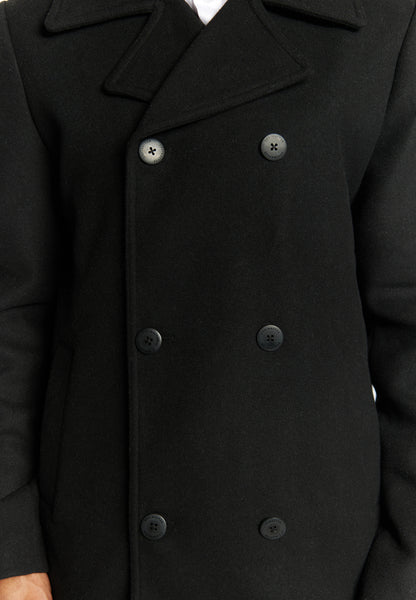 DreiMaster Klassik Men's Wool Blend Pea Coat - Schmuddelwedda Shop