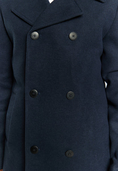DreiMaster Klassik Men's Wool Blend Pea Coat - Schmuddelwedda Shop