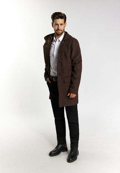 Dreimaster Klassik Men's Transitional Coat Made Of Wool Blend - Schmuddelwedda Shop