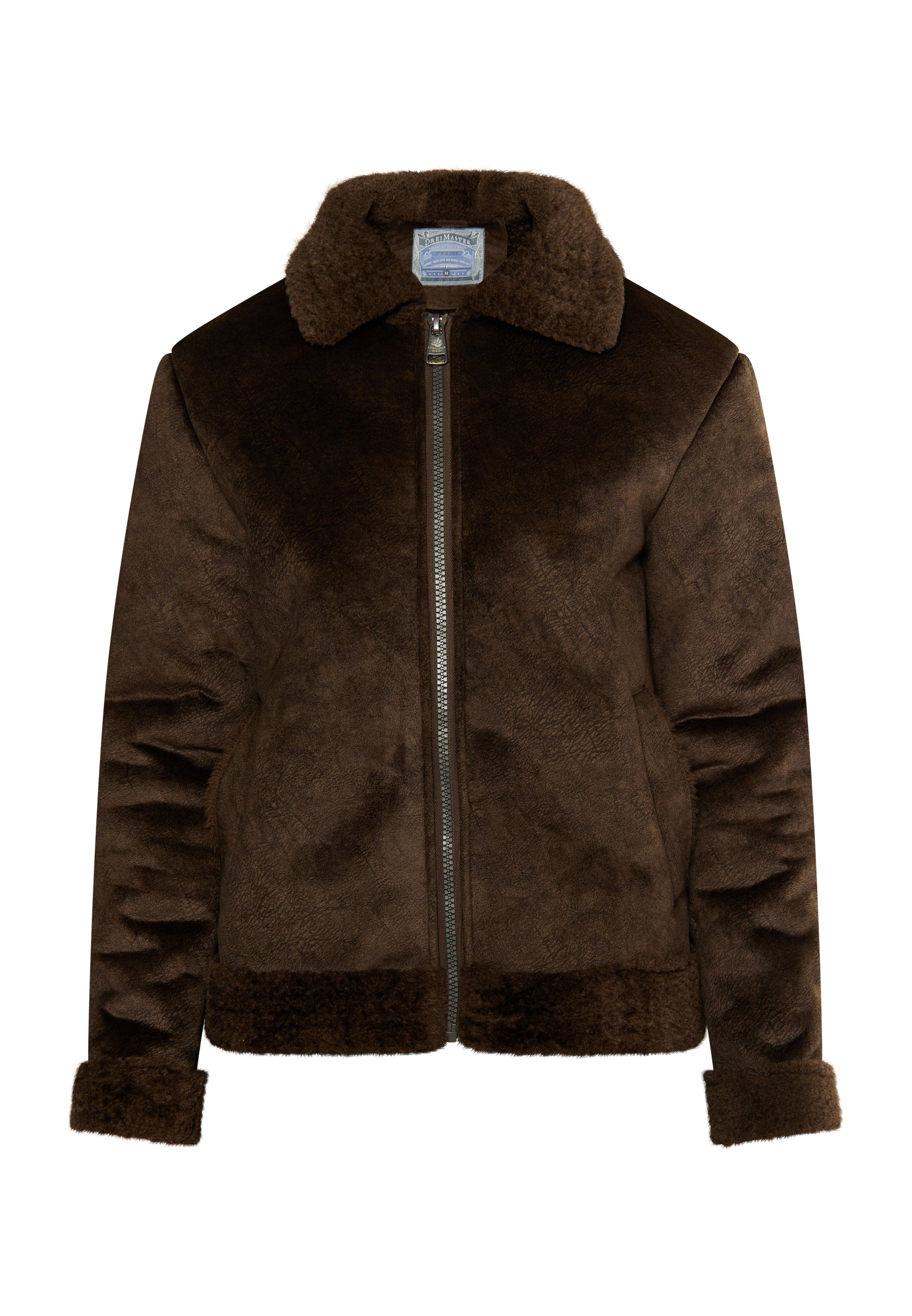 DreiMaster Vintage Herren Übergangsjacke aus Kunstpelz