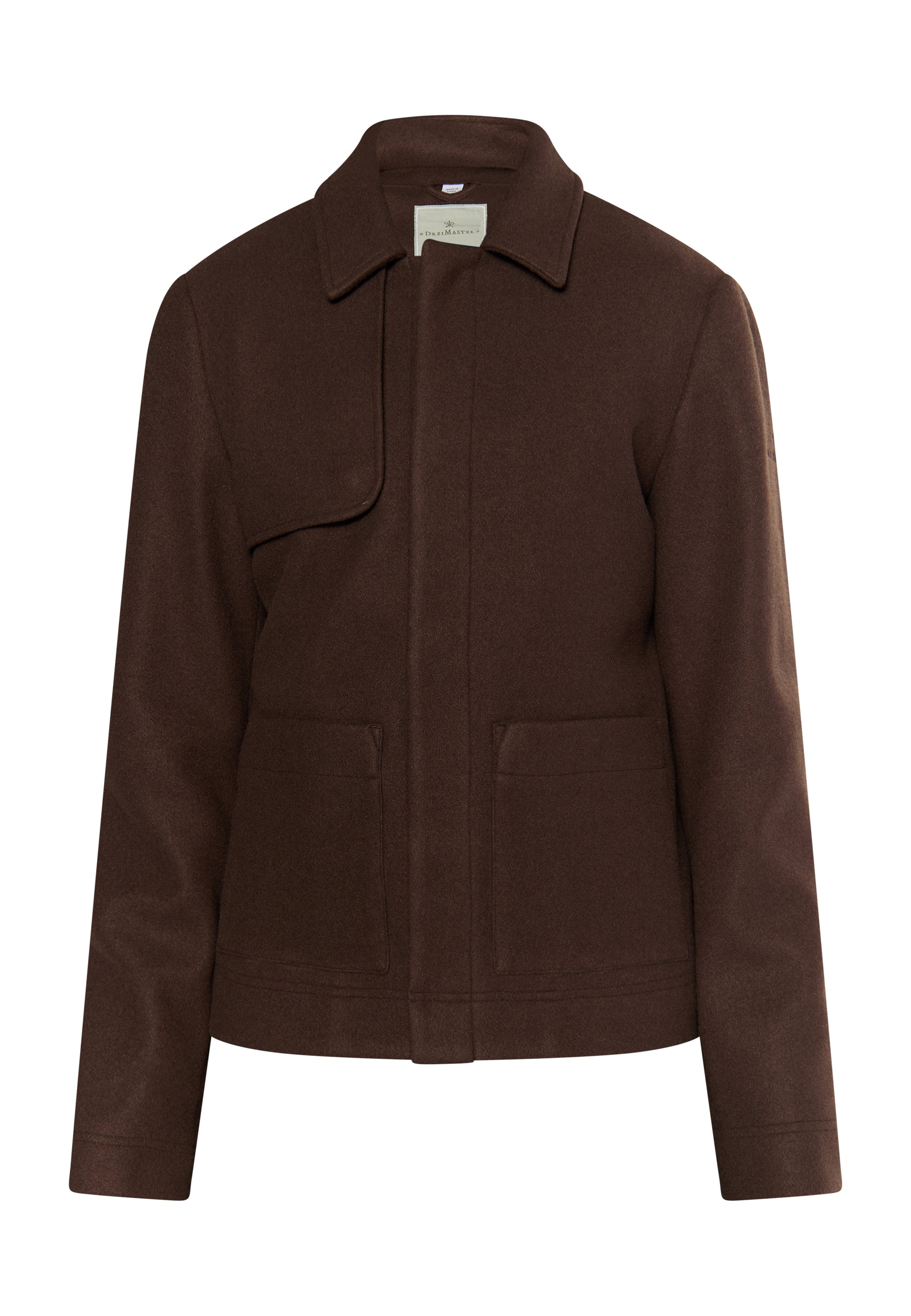 Dreimaster Klassik Men's Transitional Jacket In A Wool Look - Schmuddelwedda Shop