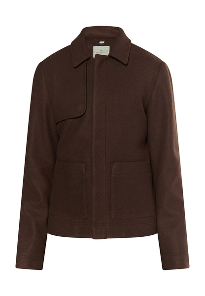 Dreimaster Klassik Men's Transitional Jacket In A Wool Look - Schmuddelwedda Shop
