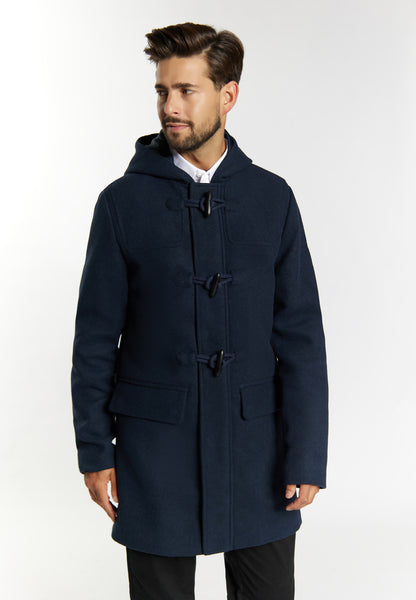 Dreimaster Klassik Men's Transitional Coat Made Of Wool Blend - Schmuddelwedda Shop