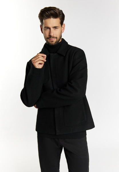 Dreimaster Klassik Men's Transitional Jacket In A Wool Look - Schmuddelwedda Shop