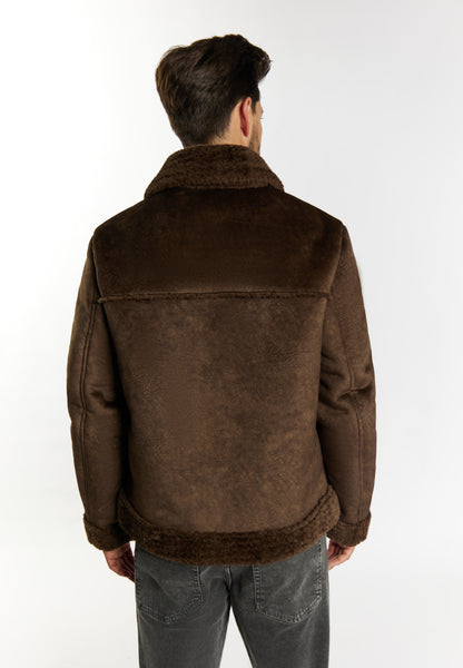 DreiMaster Vintage Herren Übergangsjacke aus Kunstpelz