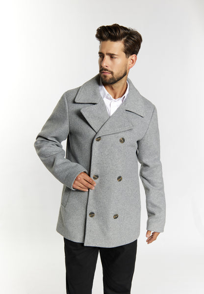 Dreimaster Klassik Men's Wool Blend Pea Coat - Schmuddelwedda Shop