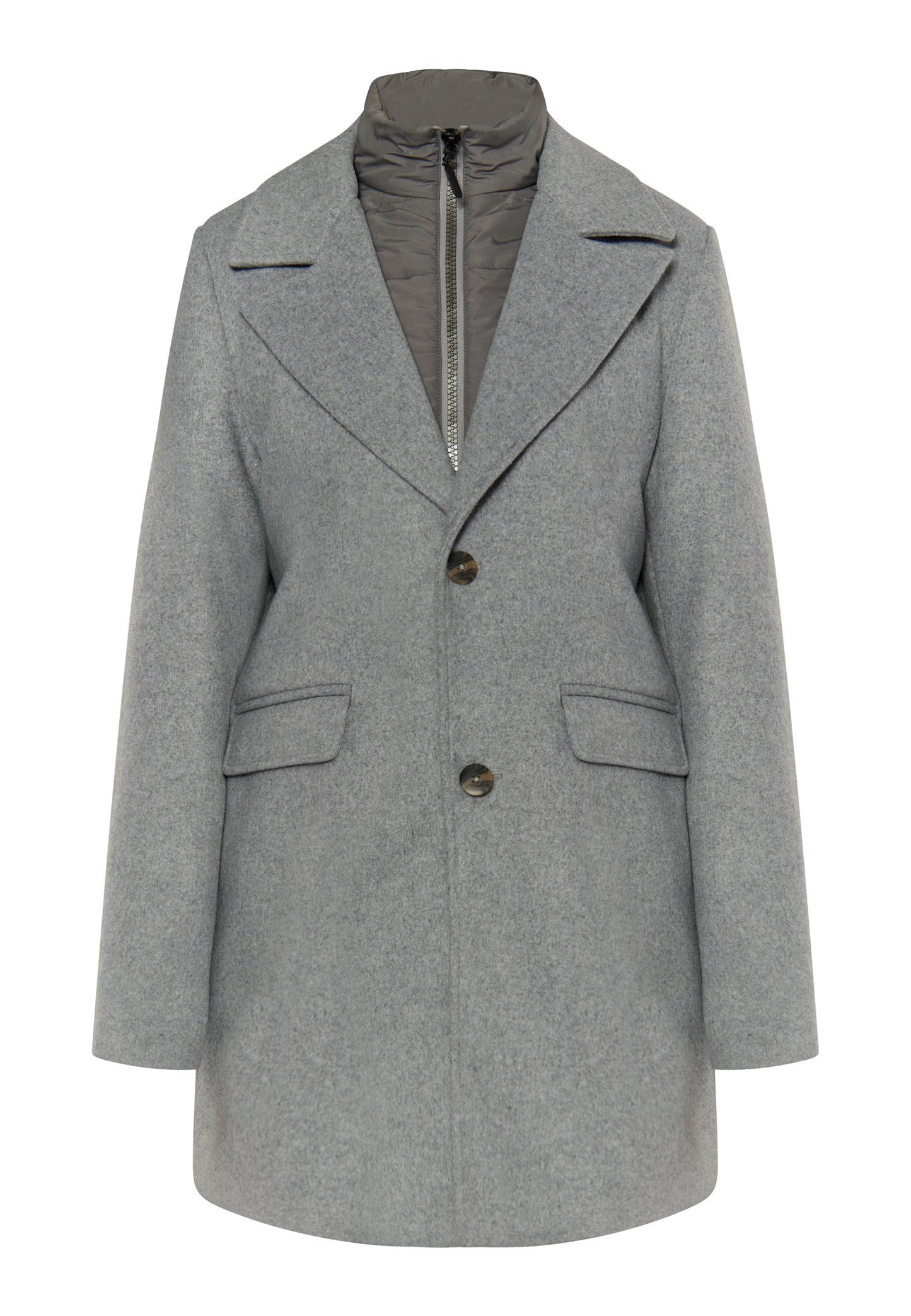 Dreimaster Klassik Men's Transitional Coat Made Of Wool Blend - Schmuddelwedda Shop