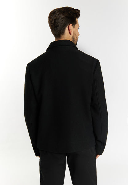 Dreimaster Klassik Men's Transitional Jacket In A Wool Look - Schmuddelwedda Shop
