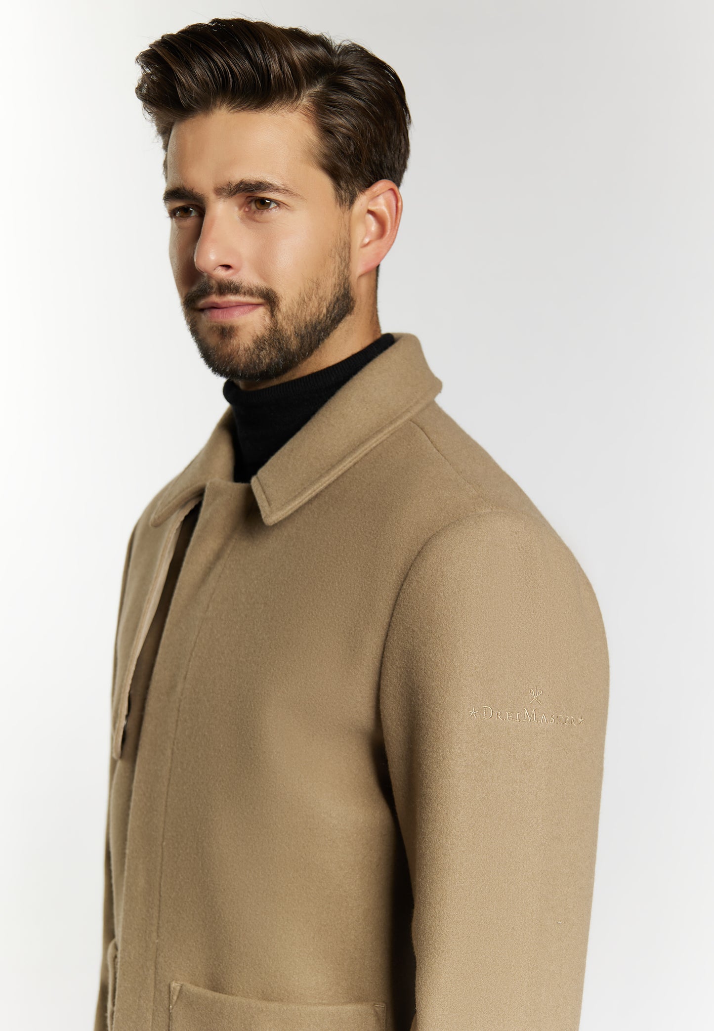 Dreimaster Klassik Men's Transitional Jacket In A Wool Look - Schmuddelwedda Shop