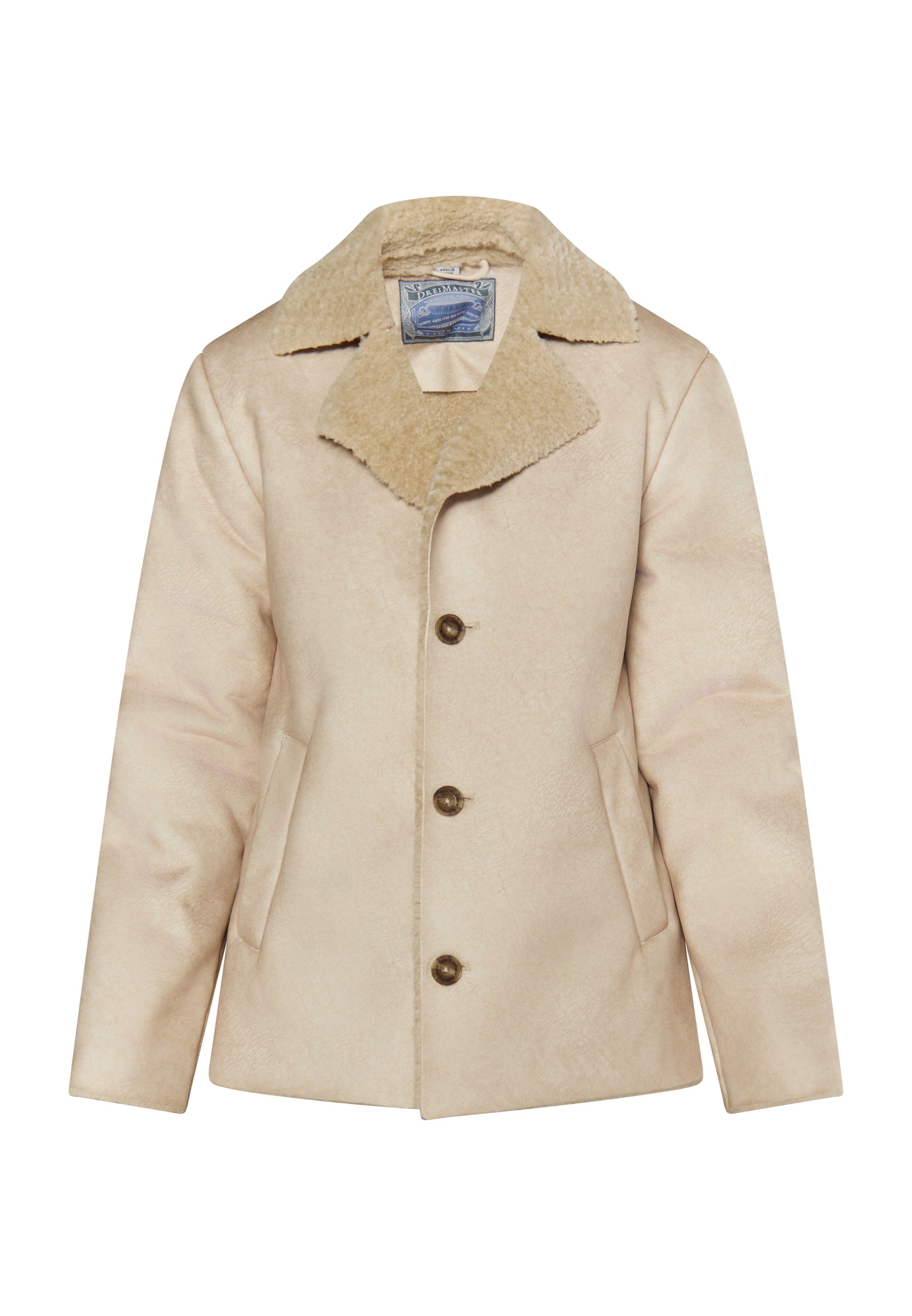 DreiMaster Vintage Herren Übergangsjacke aus Kunstpelz