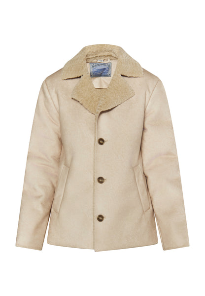 DreiMaster Vintage Herren Übergangsjacke aus Kunstpelz