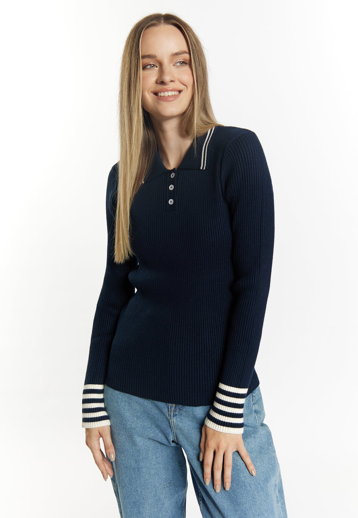 DreiMaster Maritim Damen-Strickpullover Grasland