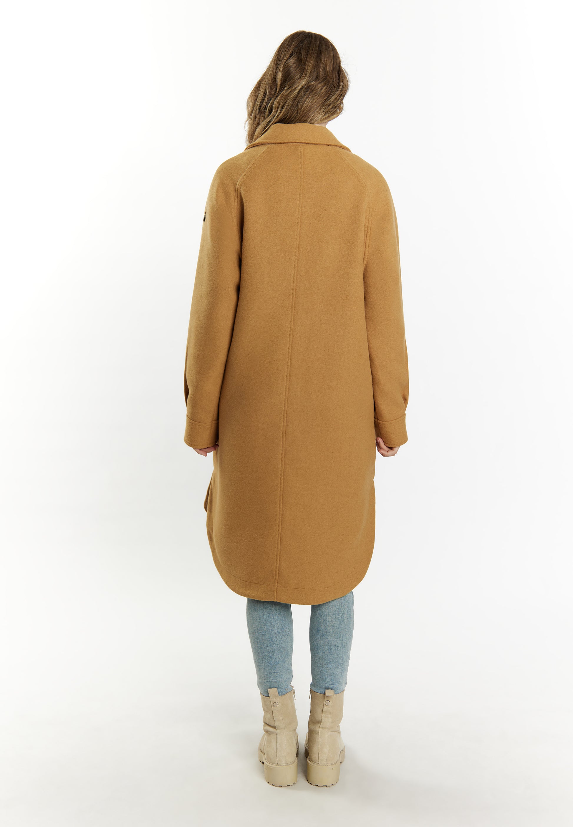 DreiMaster Vintage Damen Übergangsjacke aus einer Wollmischung gefertigt