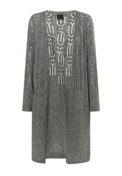 Dreimaster Klassik damski długi kardigan